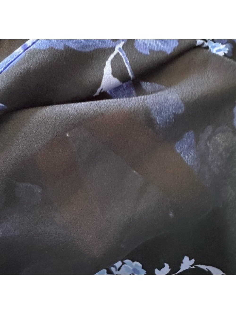 Positive Attitude Black Maxi Dress with Blue Floral Design in size 8. Y2K